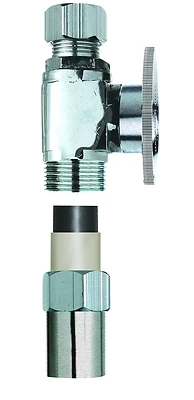 Plumb Pak PP32-2PCLF Straight Valve, 1/2 x 3/8 In. Compression, CPVC, Lead-Free