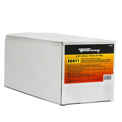 5/32 In. Diameter X 15 In. Length E6011 Mild Steel Welding Electrodes 88000 Psi
