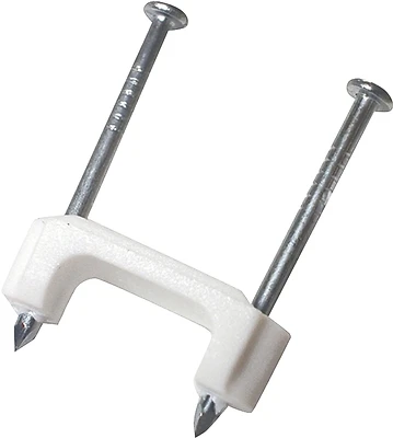 Gardner Bender PS-150 Cable Staples, 1/2 In. Crown, Plastic, 100 Pk