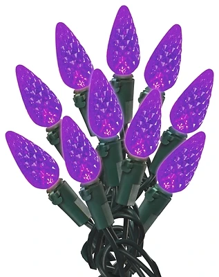 U15e265h 60 Count C6 Led Light Set, Purple, 14.96 Ft, 120v, 4.8w
