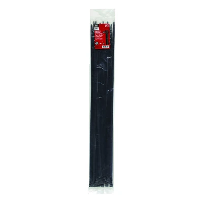 Gardner Bender 46-330UVB Cable Tie, 30 In., Black Nylon 6/6, 25 Pack