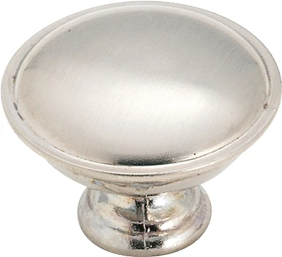 Amerock 1875423 Allison Round Cabinet Knob, 1-5/16 In., Brushed Chrome, 10 Pk