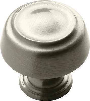 Amerock BP53700G10 Kane & Crosley Cabinet Knob, 1-1/4 In. Dia., Satin Nickel