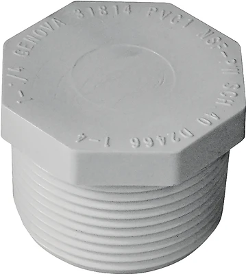1-1/4-in Diameter Pvc Schedule 40 Plug - Model 450012rmc