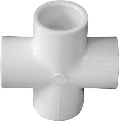 1/2-in Diameter 90-degree Pvc Schedule 40 Cross Tee Fitting