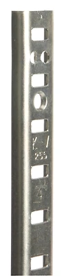 Knape And Vogt 36 Inch Steel Pilaster Strip - Zinc Finish, Model 255 Zc 36