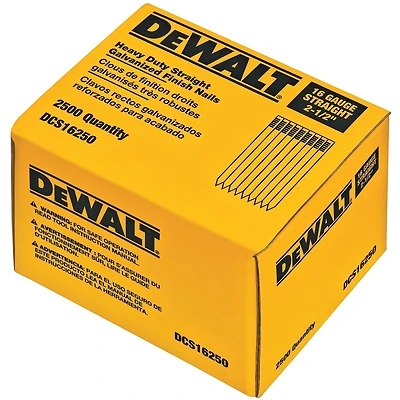 1-1/2 In. 16-gauge Galvanized Straight Finish Nails (2500 Pk) Model Dcs16150