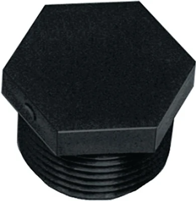 F112p Hexagonal Pipe Plug, 1-1/2 In, Male Npt, Polypropylene