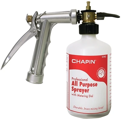 16 Oz Professional All Purpose Hose End Sprayer With Brass Mixing Head