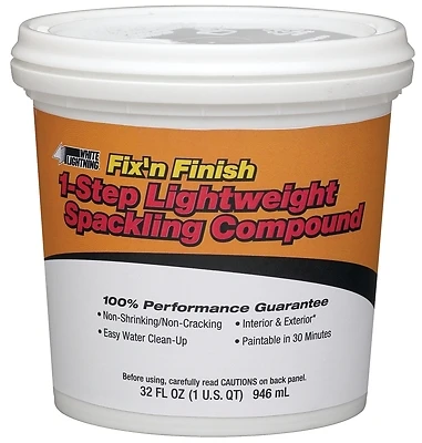 Ready To Use Lightweight Spackling Compound 32 Oz For Wall Repairs