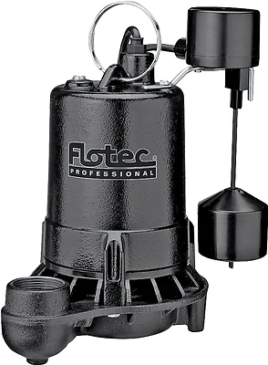 3/4 Hp 5,280 Gph Cast Iron Vertical Float Switch Submersible Sump Pump