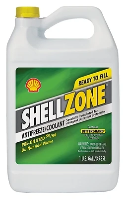 9406706021 Shell Zone 50/50 Antifreeze Coolant, 1 Gallon, Pack Of 6
