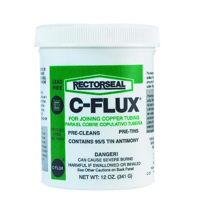 Rectorseal 74025 C-Flux Soldering Flux, Tin/Antimony, 12 Oz