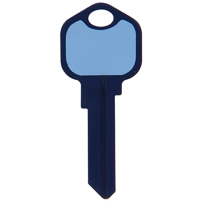 Hillman 87497 Write-On-It Universal Key Blank, Brass, Single-Sided, Blue