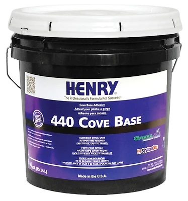 12113 High Performance Cove Base Adhesive, 15 Liter Cartridge, Beige Paste