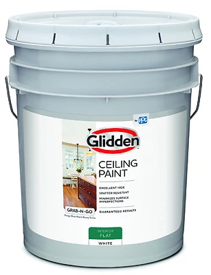 5 Gallon Interior Flat Ceiling Paint - Spatter Resistant, White, Model 2070t/05