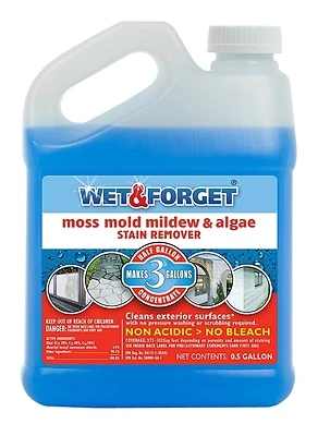Moss, Mold & Mildew Stain Remover, 1/2 Gallon