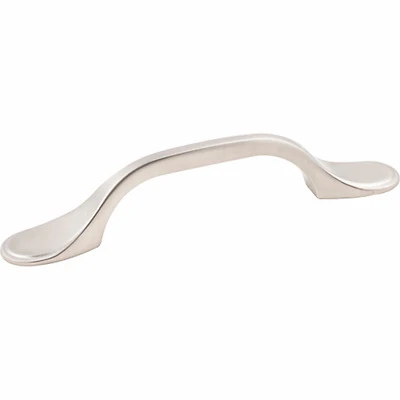 Hardware Resources K9973SN-2 Cabinet Pull, Satin Nickel, 5 in L Handle, 15/16 in H Handle, 15/16 in Projection, 2/PK