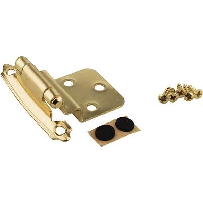 Hardware Resources KFHI-A-PB2 Inset Hinge, 3/8 In., Polished Brass, Pack of 2
