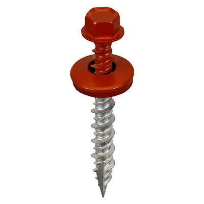 #9 X 1-1/2 In. Washered Red Metal To Wood Screws (250 Pk)