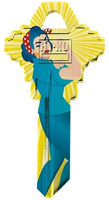Hy-Ko 16010SC1-34 Woman Design Key Blank, Brass, Schlage SC1