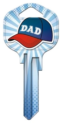 Hy-Ko 15005KW1-DAD #1 Dad Key Blank, Brass, Kwikset KW1