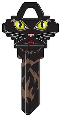 Hy-Ko 16010SC1-37 Cat Face Key Blank, Brass, Schlage SC1