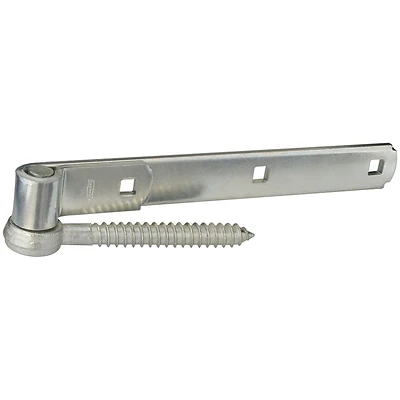 National Hardware N129-726 Hook and Strap Hinge, Zinc-Plated Steel, 150 lb, 2 Pk