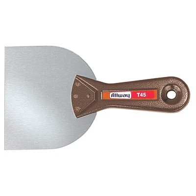 Allway T45 Taping Knife, 4-1/2 In. Steel Blade, Plastic Handle