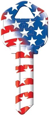 Hy-Ko 16010KW1FLAG Brass Key Blank, KW1, Kwikset