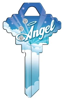 Hy-Ko 16005SC1-ANBL Brass Key Blank, Angel Bling, Schlage SC1