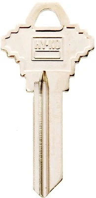 Hy-Ko 11010SC20 Brass Key Blank For Schlage House Locks