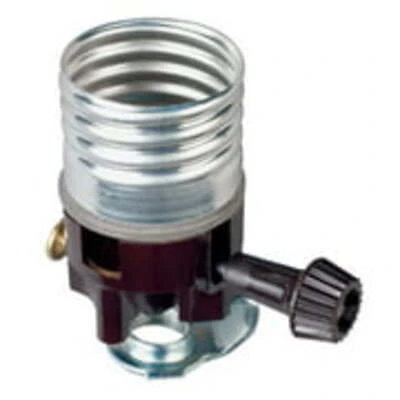 918cc10 Medium Base Replacement Socket 250 Watt 250 Volt Metal Shell Lampholder