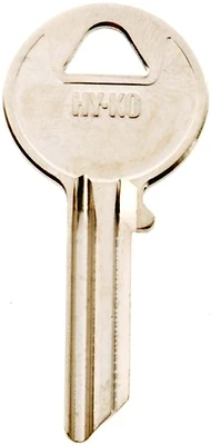 Hy-Ko 11010Y52 Brass Key Blank, Nickel Plated, Yale Locks