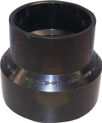 Abs Reducing Coupling 2 X 1-1/2 Inch Schedule 40 Hub Connection