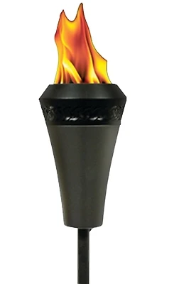 Tiki 1111033 Island King Flame Torch, Metal, 66 In., Gun Metal Steel