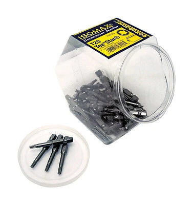 Isomax Torx T20 X 2 In. L Tee Star Impact Power Bit Steel 50 Pc