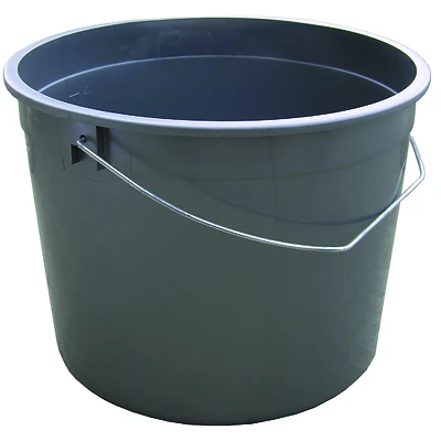 Encore 01605 Plastic Utility Bucket, Silver, 5 Qt Capacity