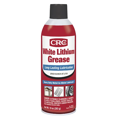 CRC 05037 White Lithium Grease, 10 oz Aerosol