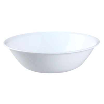 Corelle 6020977 Livingware Winter Frost White Serving Bowl, 64 Oz., Vitrelle Glass