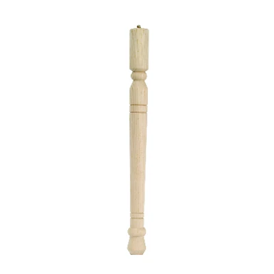 21-3/4 In. Hardwood Early American Table Leg With Pre-installed Bolt