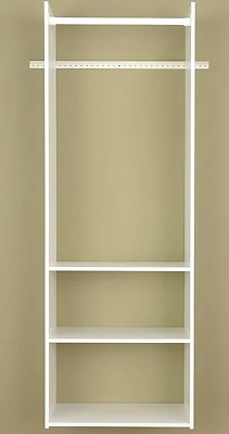Easy Track RV1472 Tower Closet Kit, 72 In. H, 3-Shelf, White