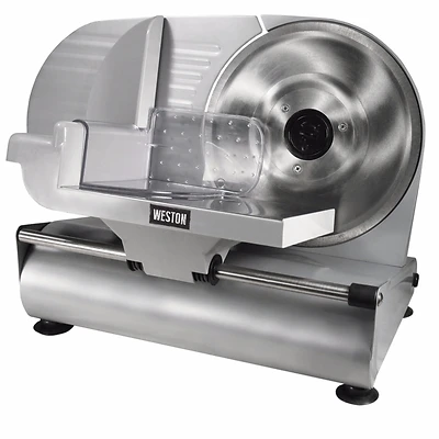 Weston 61-0901-W Electric Meat Slicer, Stainless Steel, 9 In. Blade