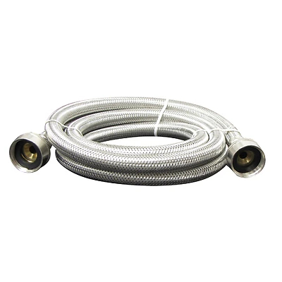 Plumb Pak PP22816 Washing Machine Hose, 3/4 In. FGH, 6 Ft, Stainless Steel