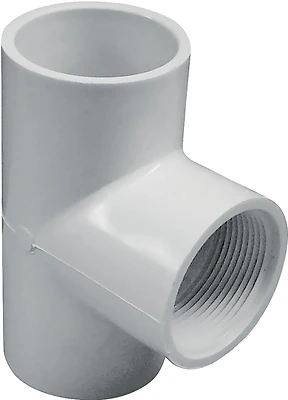 1-in Diameter 90-degree Pvc Schedule 40 Tee Fitting Model 402010rmc