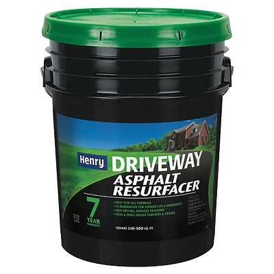 Henry HE532074 Blacktop Driveway Resurfacer, 7X Rubberized, 5 Gal.