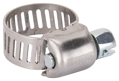 Hcman04 Hose Clamp #02 Stainless Steel With Carbon Screw, 10 Pk
