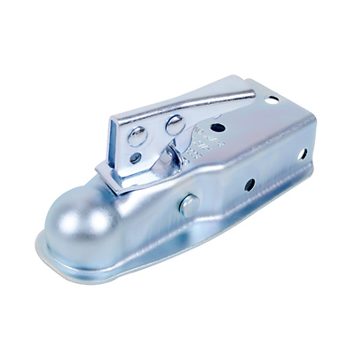 Tow Coupler, Zinc, 2,000 Lb. Capacity, Fits 2-1/2 In. Channel, 1-7/8 In. Ball