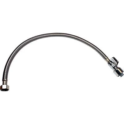 5/8 In. X 20 In. Stainless Steel Quick Lock Toilet Supply Tube With Valve