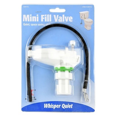 Keeney K830-15 Toilet Fill Valve, Anti-Siphon, 2-Piece Toilets